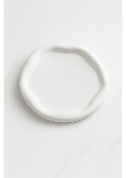 Dekoratif Yuvarlak Sunumluk Tabak 18,5X18,5CM
