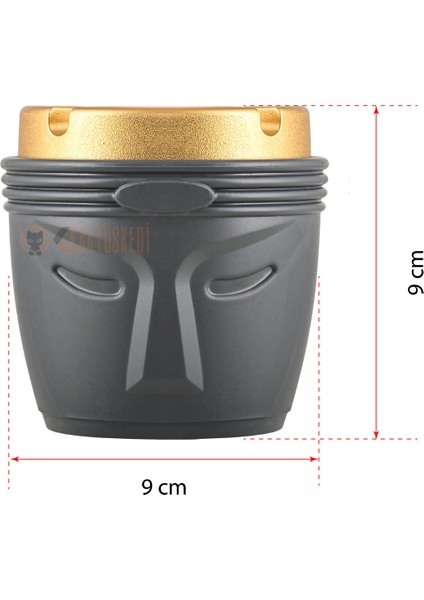 3'lü Set Gold Kapaklı Kokusuz Küllük 7178161 modelleri