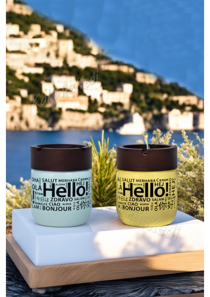 3 Adet Metal Kapaklı Kokusuz Hello Küllük Seti 7178091 modelleri