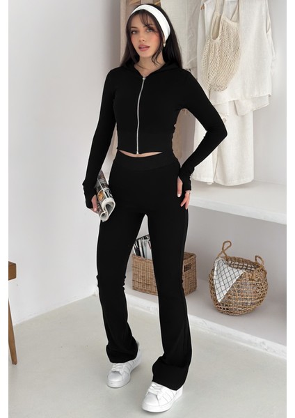 Kadın Likralı Fermuarlı Takım – Cesur & Vücuda Oturan Stil indirimleri