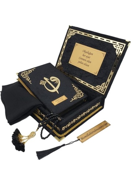 Anneler Gününe Özel Orta Boy Reşal Kutulu Kur'an-I Kerim Siyah indirimleri