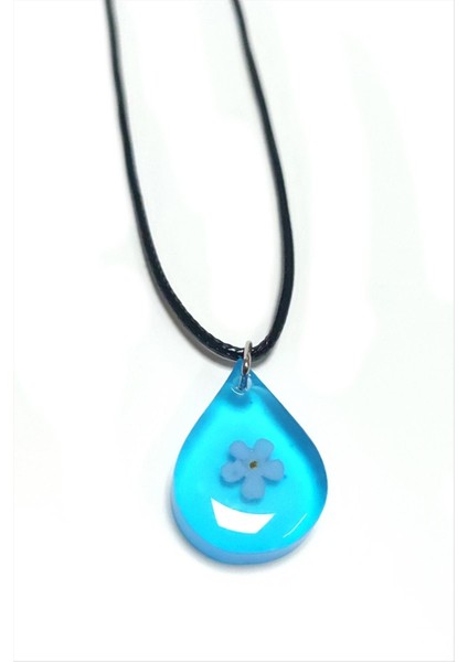 Unutma Beni Çiçeği Damla Epoksi Kolye