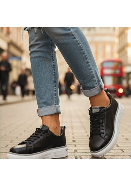 Siyah Simli Sneakers Premium Kadın Ayakkabı fırsatları