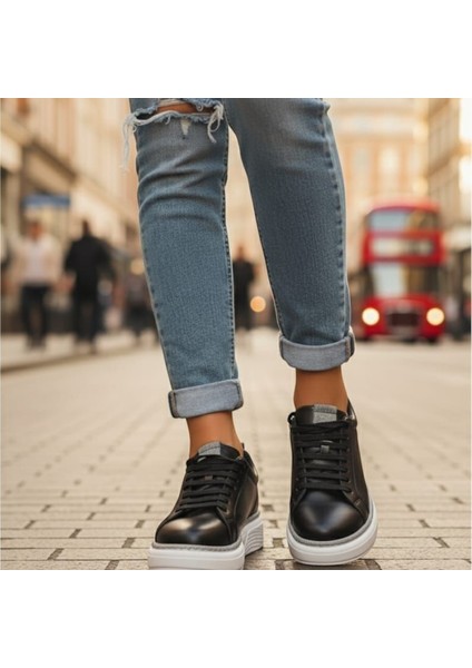 Siyah Simli Sneakers Premium Kadın Ayakkabı indirimleri