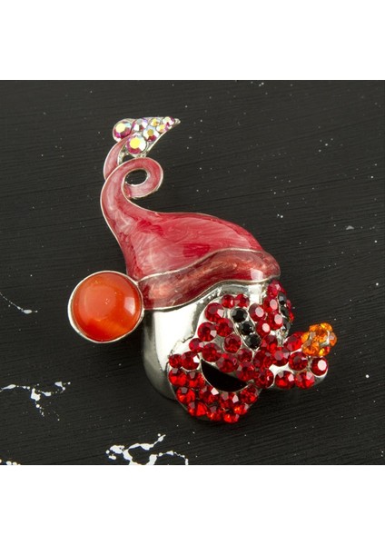 Taşlı Ort Boy Ebruli Broş fiyatları