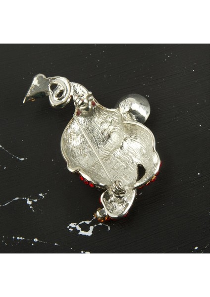 Taşlı Ort Boy Ebruli Broş modelleri