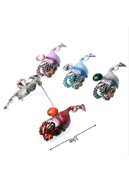 Taşlı Ort Boy Ebruli Broş fırsatları