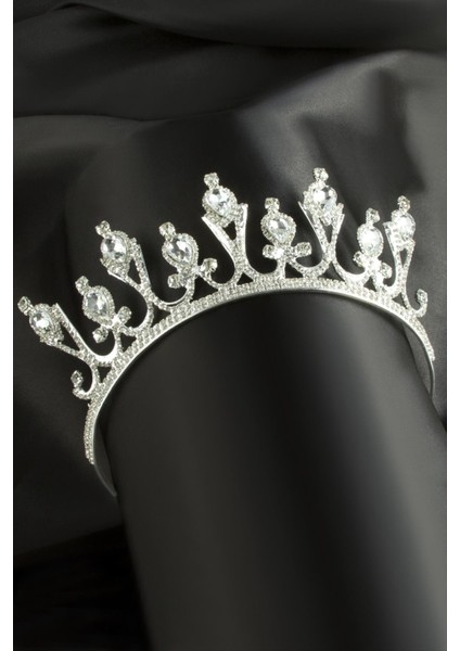 Lüks Taşlı Gelin Tacı
