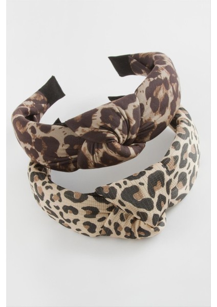 Leopar Desenli Fiyong Taç