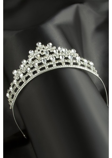 Lüks Taşlı Gelin Tacı