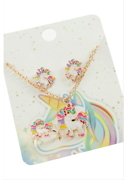 Unicorn Mineli Set Kolye