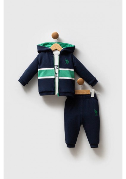 U.s. Polo Assn 3'lü Takım USB2553 Lacivert-Yeşil