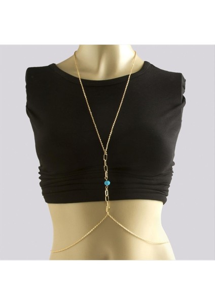 Oval Kristal Vücut Zinciri