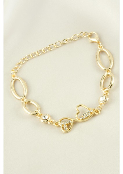 Kalp Taşlı Trend Bileklik