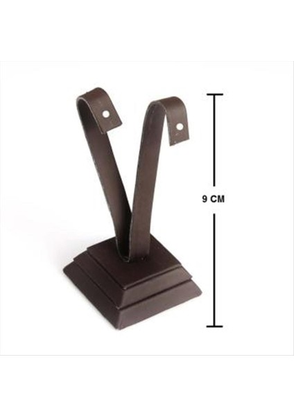 Deri Kumaş Palmiye Küpelik