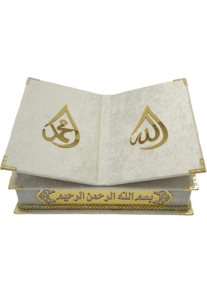 Dini Hediye Orta Boy Rahleli Reşal Kutulu Kur'an-I Kerim Krem fırsatları