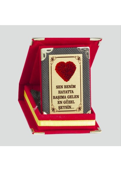 Sen Benim Hayatta Başıma Gelen En Güzel Şeysin Plaketi
