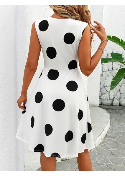 Kadın Sıfır Kollu Önden Çapraz Detaylı Leopar Desenli Süprem Elbise fiyatları