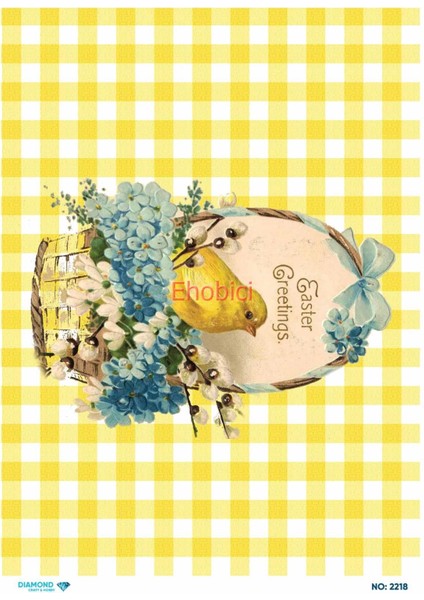 Diamond Pirinç Dekopaj Kağıdı - 2218