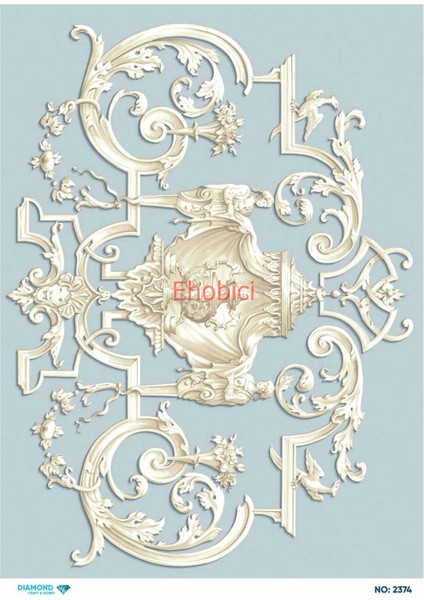 Diamond Pirinç Dekopaj Kağıdı - 2374