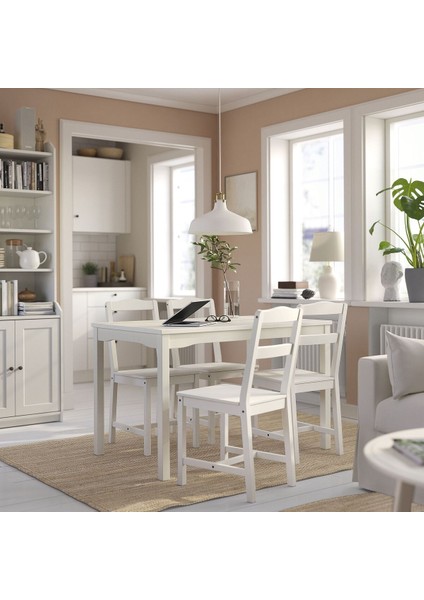 Mutfak Masası Takımı, Beyaz, 4 Sandalyeli fiyatları