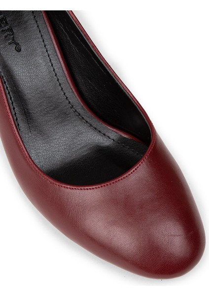 Kadın Bordo Günlük Topuklu Ayakkabı - K7200ZBRDM01 fırsatları