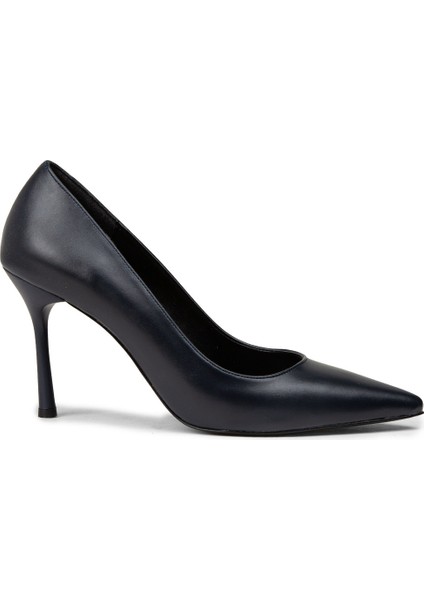 Kadın Lacivert Stiletto Topuklu Ayakkabı - P4539ZLCVM01