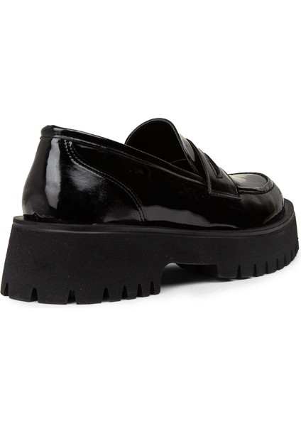 Kadın Siyah Rugan Loafer Ayakkabı - KP004ZSYHE03 fiyatları