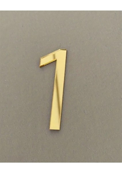 Kapı Daire Numarası 1 mm Gold ve Gümüş Ayna Pleksi Yapışkanlı fiyatları