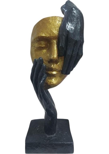 Elleri Yüzünde Heykel 26X8,5CM