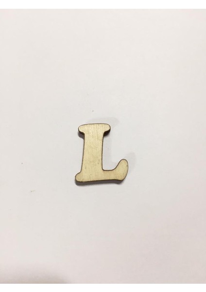 2,5cm Ahşap Harf ve Rakamlar - L