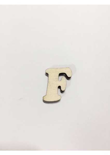 2,5cm Ahşap Harf ve Rakamlar - F