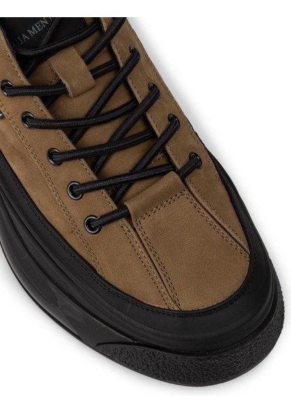 Erkek Hakiki Deri Kahverengi Spor Ayakkabı - 25500MKHVC01 indirimleri