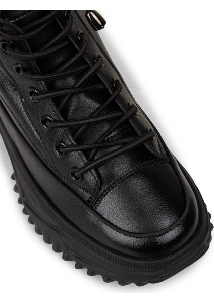 Kadın Siyah Hakiki Deri Sneaker Bot - 25310ZSYHC01 indirimleri
