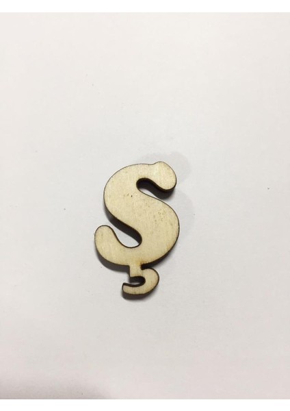 2,5cm Ahşap Harf ve Rakamlar - Ş