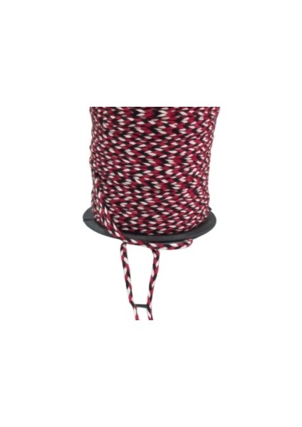 Bileklik İpi, Hediye Paketleme İpi, Şans, Bereket, Aşk, Şifa, Güç 10 mm Pamuk 10 Metre Kırmızı