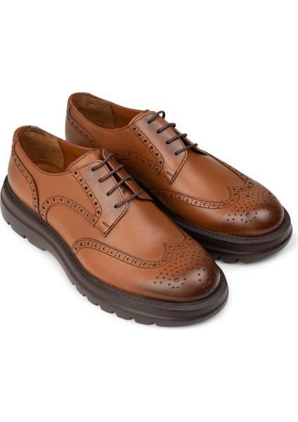 Erkek Hakiki Deri Taba Renk Günlük Ayakkabı - 01696MTBAE01 fırsatları