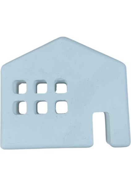 Dekoratif Altı Pencereli Ev 11,5X10CM