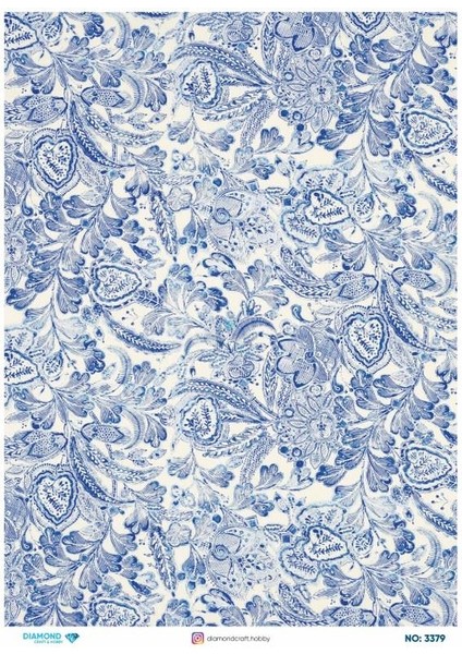 Diamond Pirinç Dekopaj Kağıdı - 3379