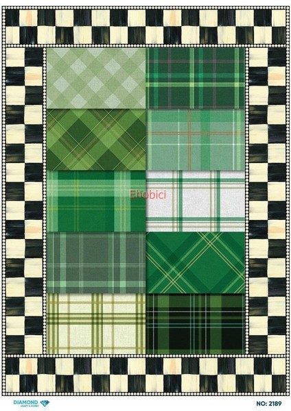 Diamond Pirinç Dekopaj Kağıdı - 2189