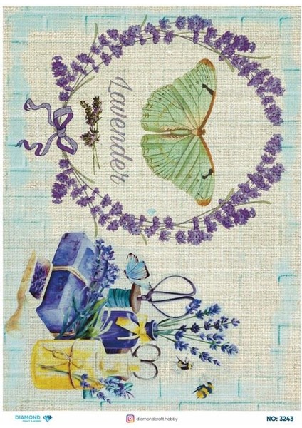 Diamond Pirinç Dekopaj Kağıdı - 3243