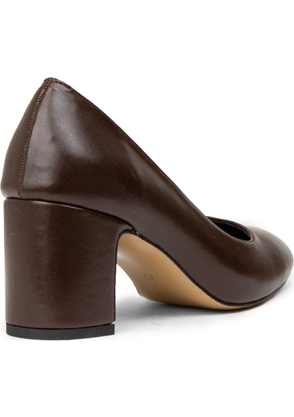 Kadın Kahverengi Günlük Topuklu Ayakkabı - K7200ZKHVM01 fiyatları