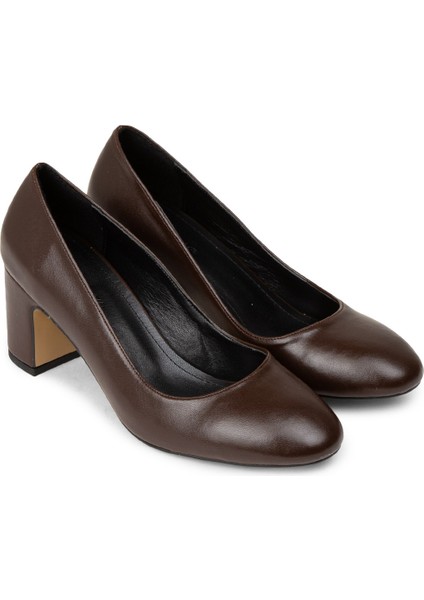 Kadın Kahverengi Günlük Topuklu Ayakkabı - K7200ZKHVM01 modelleri