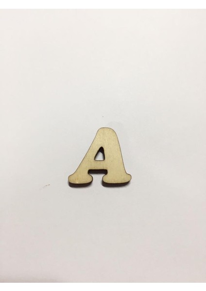 2,5cm Ahşap Harf ve Rakamlar - A