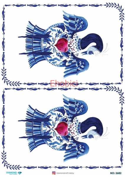 Diamond Pirinç Dekopaj Kağıdı - 2682