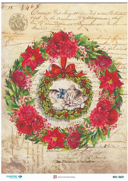 Diamond Pirinç Dekopaj Kağıdı - 3621