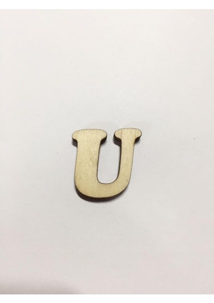 2,5cm Ahşap Harf ve Rakamlar - U
