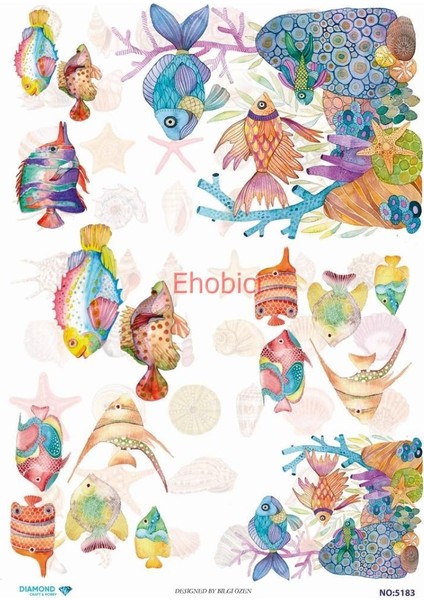 Diamond Pirinç Dekopaj Kağıdı - 5183