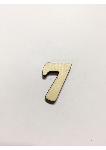 2,5cm Ahşap Harf ve Rakamlar - 7