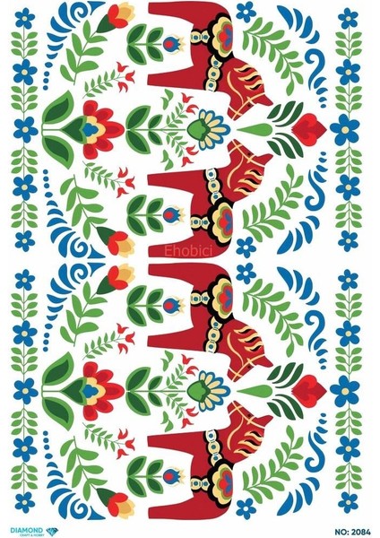 Diamond Pirinç Dekopaj Kağıdı - 2084